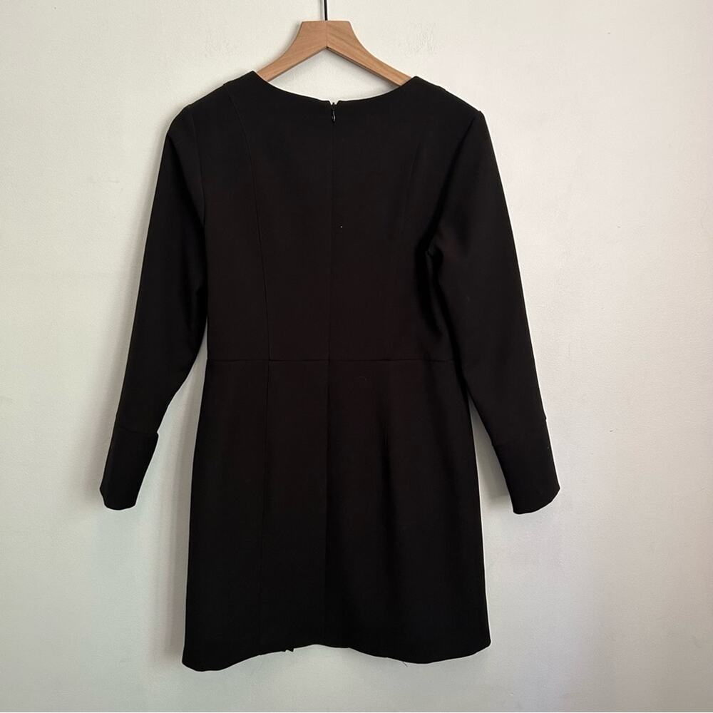 Shoshanna  Long Sleeve Button Dress Black Size 8 - Picture 6 of 8